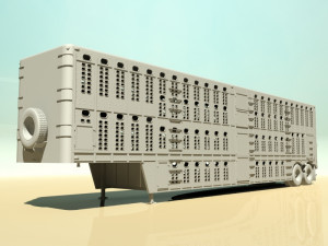livestock trailer Modelo 3D