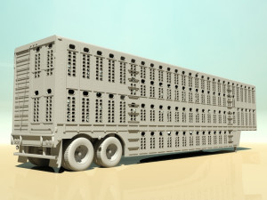 livestock trailer Modelo 3D