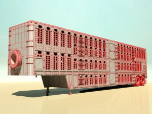 livestock trailer 3D Model