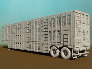 livestock trailer 3D Model