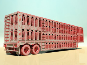 livestock trailer Modelo 3D