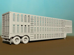livestock trailer 3D Model