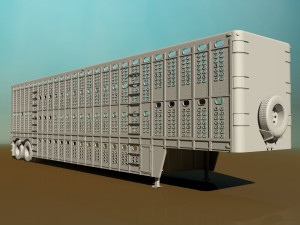 livestock trailer Modelo 3D