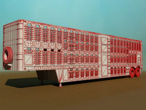 livestock trailer 3D Model