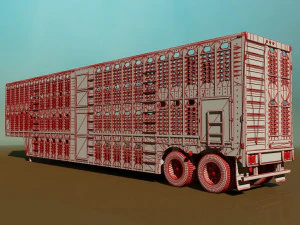 livestock trailer 3D Model