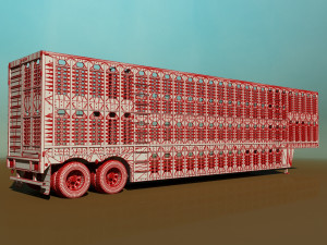 livestock trailer Modelo 3D