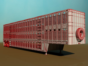 livestock trailer Modelo 3D