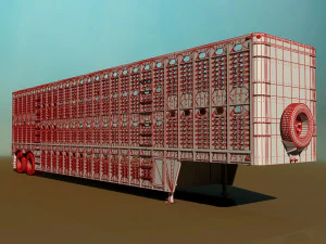 livestock trailer 3D Model