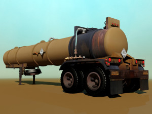 old pump trailre 3D Model