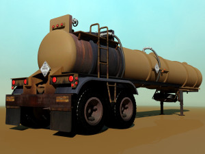 old pump trailre 3D Model