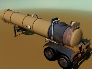 old pump trailre 3D Model
