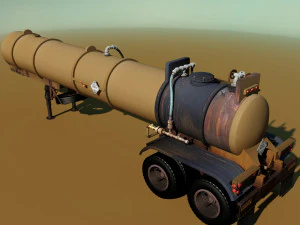 old pump trailre 3D Model