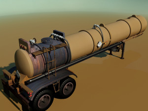 old pump trailre 3D Model