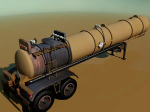 old pump trailre 3D Model