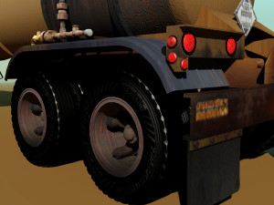old pump trailre 3D Model