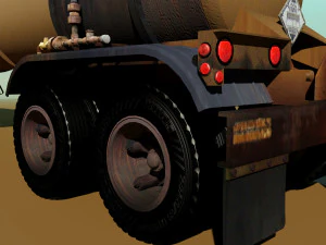 old pump trailre 3D Model