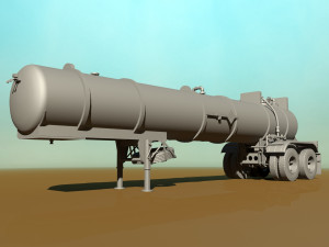 old pump trailre 3D Model
