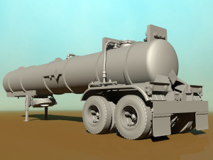 old pump trailre 3D Model