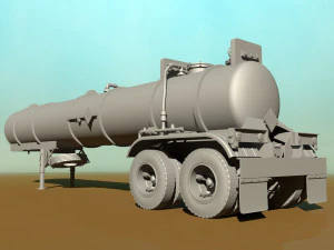 old pump trailre 3D Model