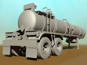 old pump trailre 3D Model