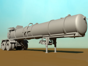 old pump trailre 3D Model