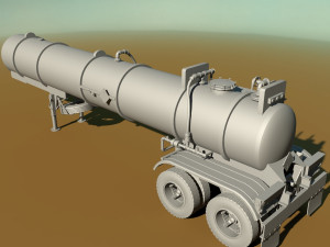 old pump trailre 3D Model