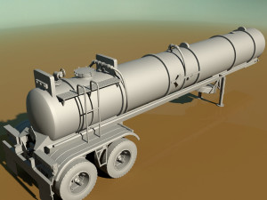 old pump trailre 3D Model