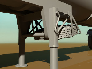 old pump trailre 3D Model