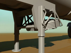 old pump trailre 3D Model
