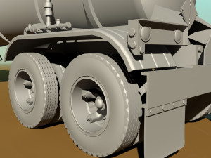 old pump trailre 3D Model