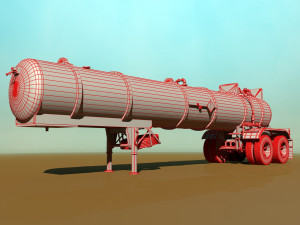 old pump trailre 3D Model