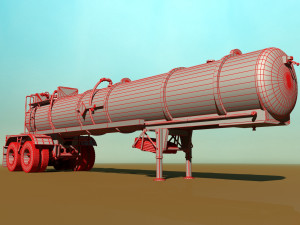 old pump trailre 3D Model