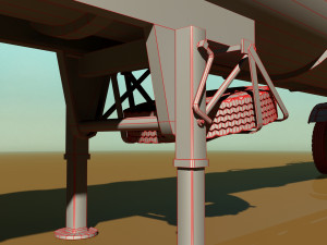 old pump trailre 3D Model