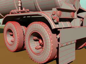 old pump trailre 3D Model