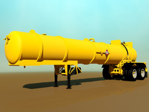 old pump trailre 3D Model