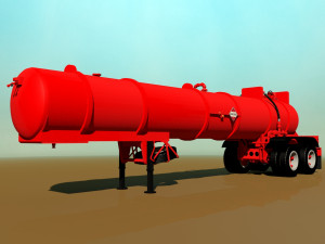 old pump trailre 3D Model