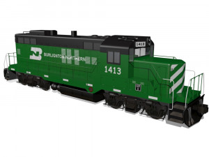 diesel locomotive Modèle 3D
