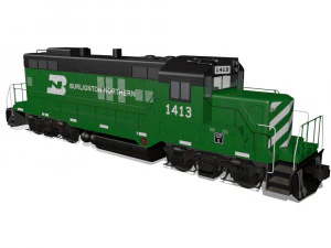 diesel locomotive 3D Model