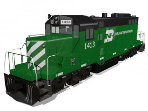 diesel locomotive 3D Model