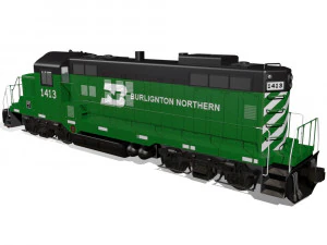 diesel locomotive 3D Model