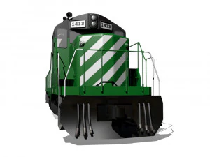 diesel locomotive 3D Model
