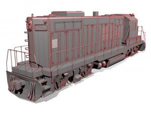 diesel locomotive 3D Model
