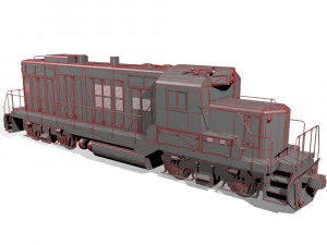 diesel locomotive 3D Model