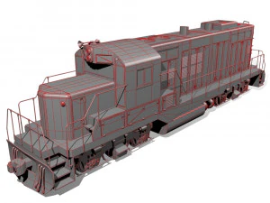 diesel locomotive 3D Model