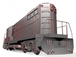 diesel locomotive 3D Model