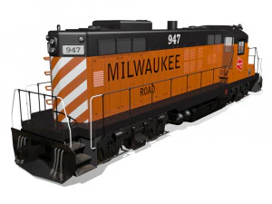 diesel locomotive 3D Model