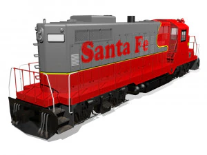 diesel locomotive 3D Model