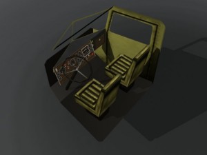 old semi truck 3D Модель