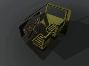 old semi truck 3D Model