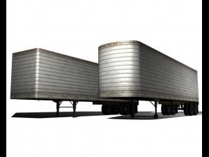 old semi trailers 3D 모델